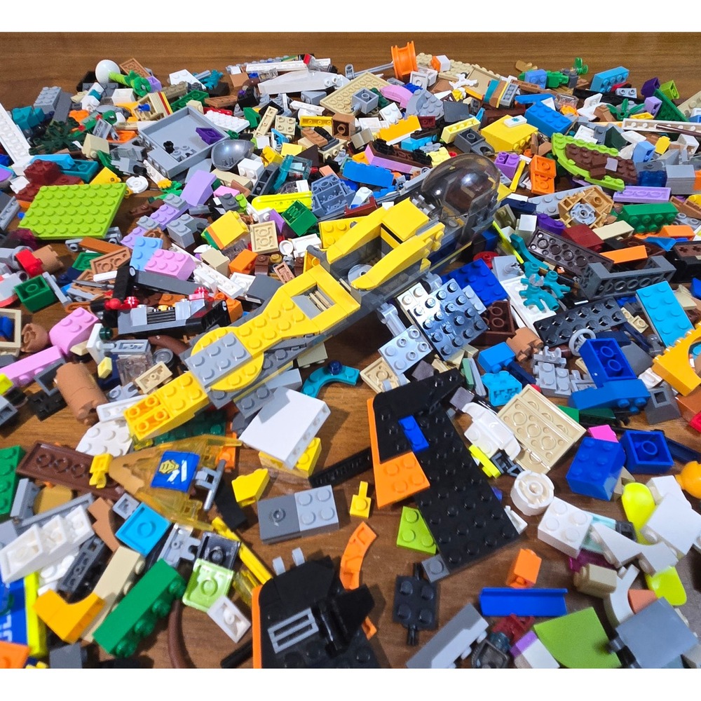 LEGO Bulk Mixed Lot 4lb 10oz Assorted Bricks Plates Specialty Pieces Multicolor